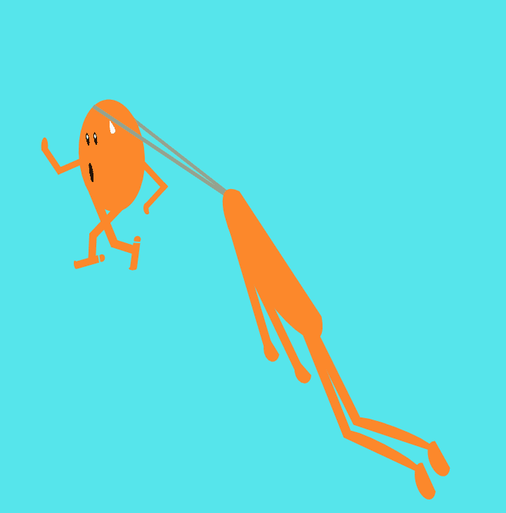 Ikonen föreställer ett huvud som springer före kroppen och beskriver vikten av att lyssna in kroppens varningssignaler vid fysisk och inre stress.