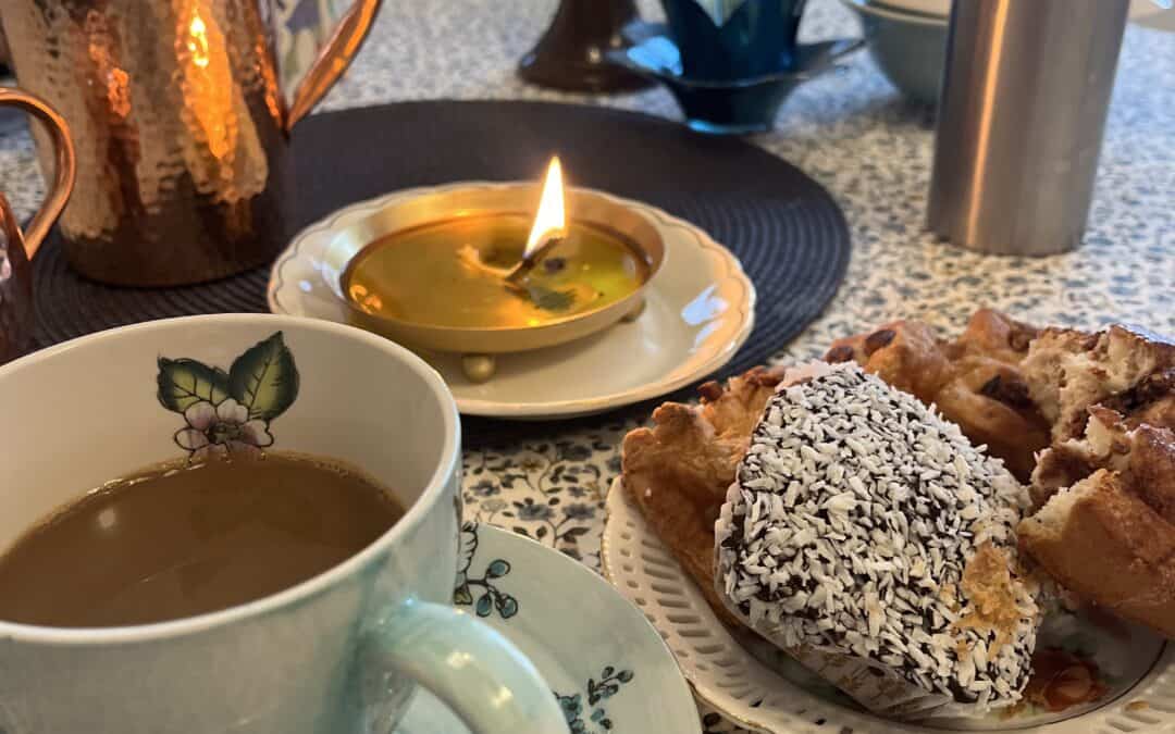 En fika som beskrivs i bloggen I samklang med livet.