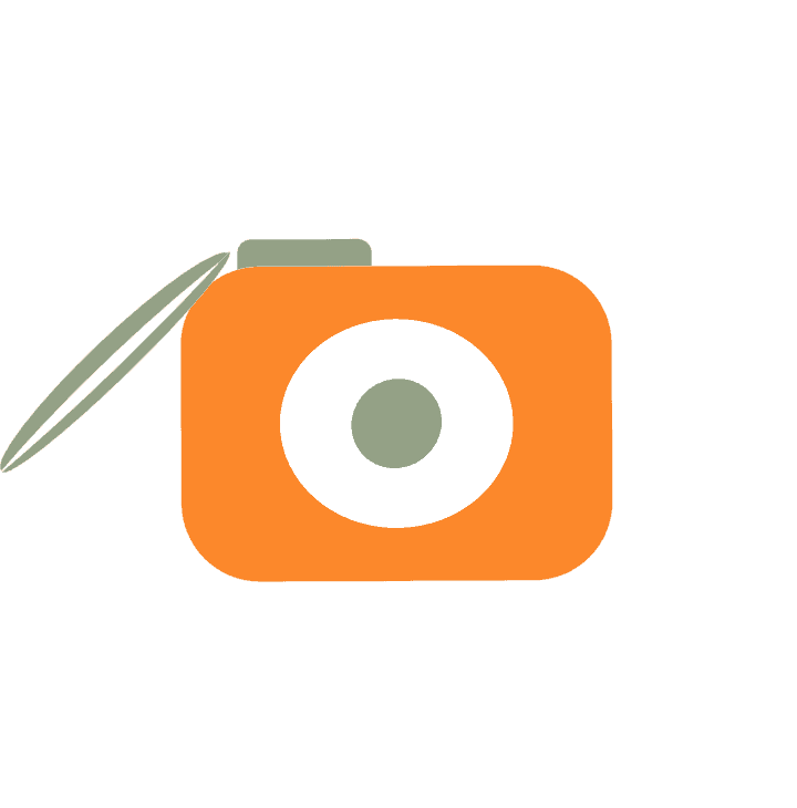 Ikon som kamera och symboliserar vlogg.