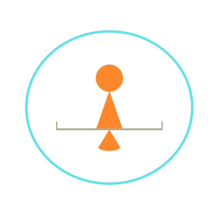 Jämviktsikonen en symbol för inre stabilitet som är ett av målen med en kurs i praktisk stresshantering.
